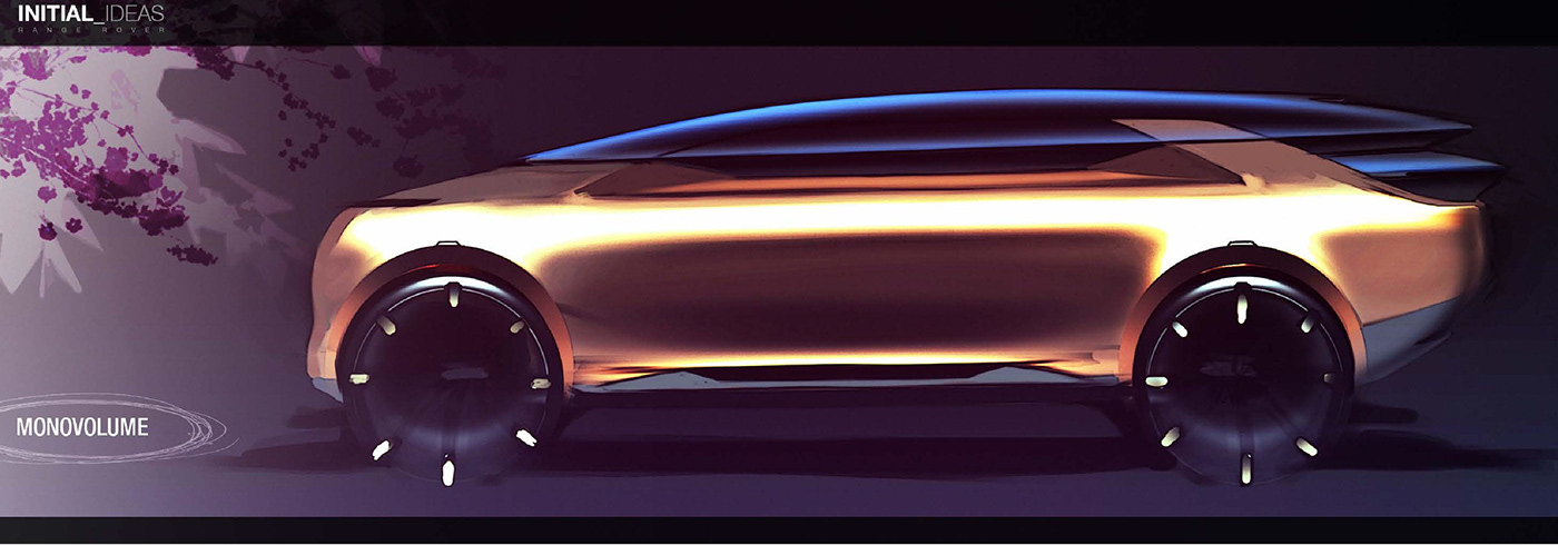 manuscript，Automobile design，Range Rover，