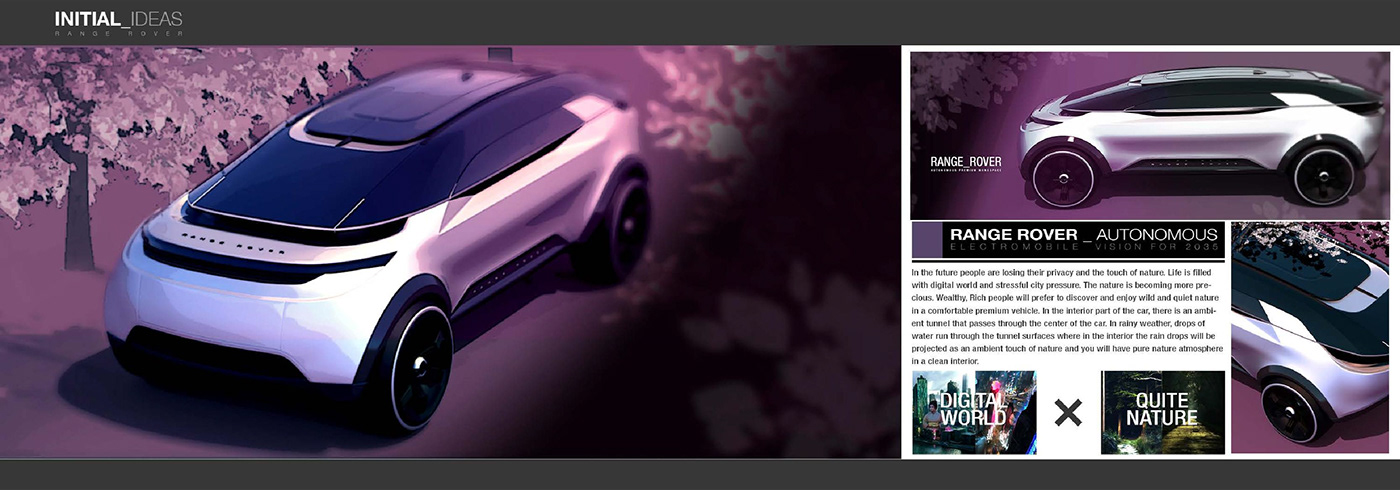 manuscript，Automobile design，Range Rover，