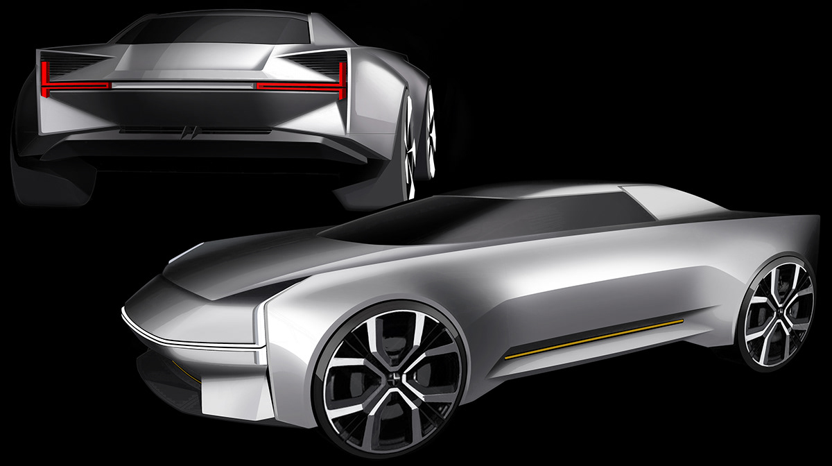 Metal，Automobile design，Polestar S，