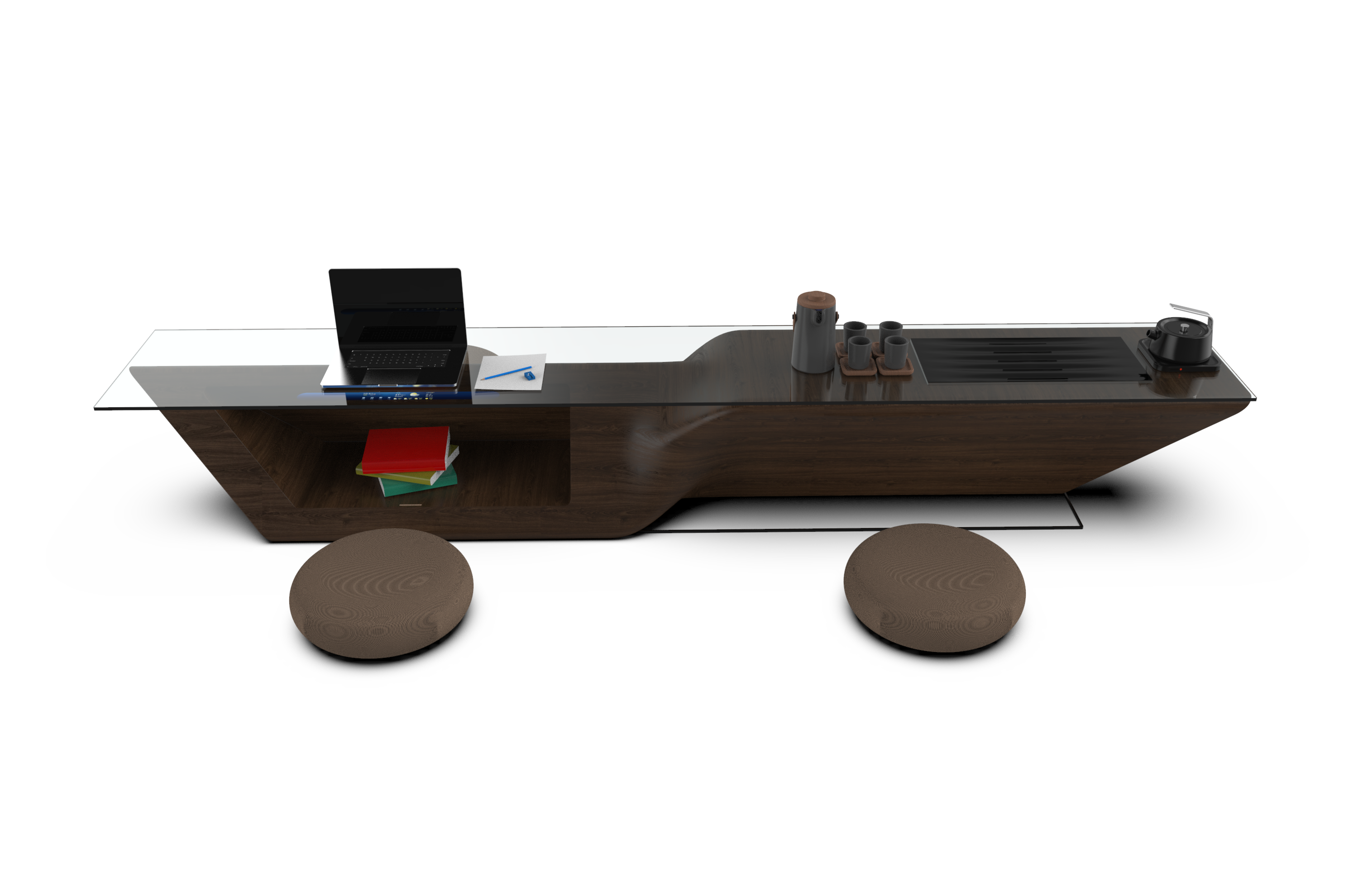 tea table，wood，modelling，