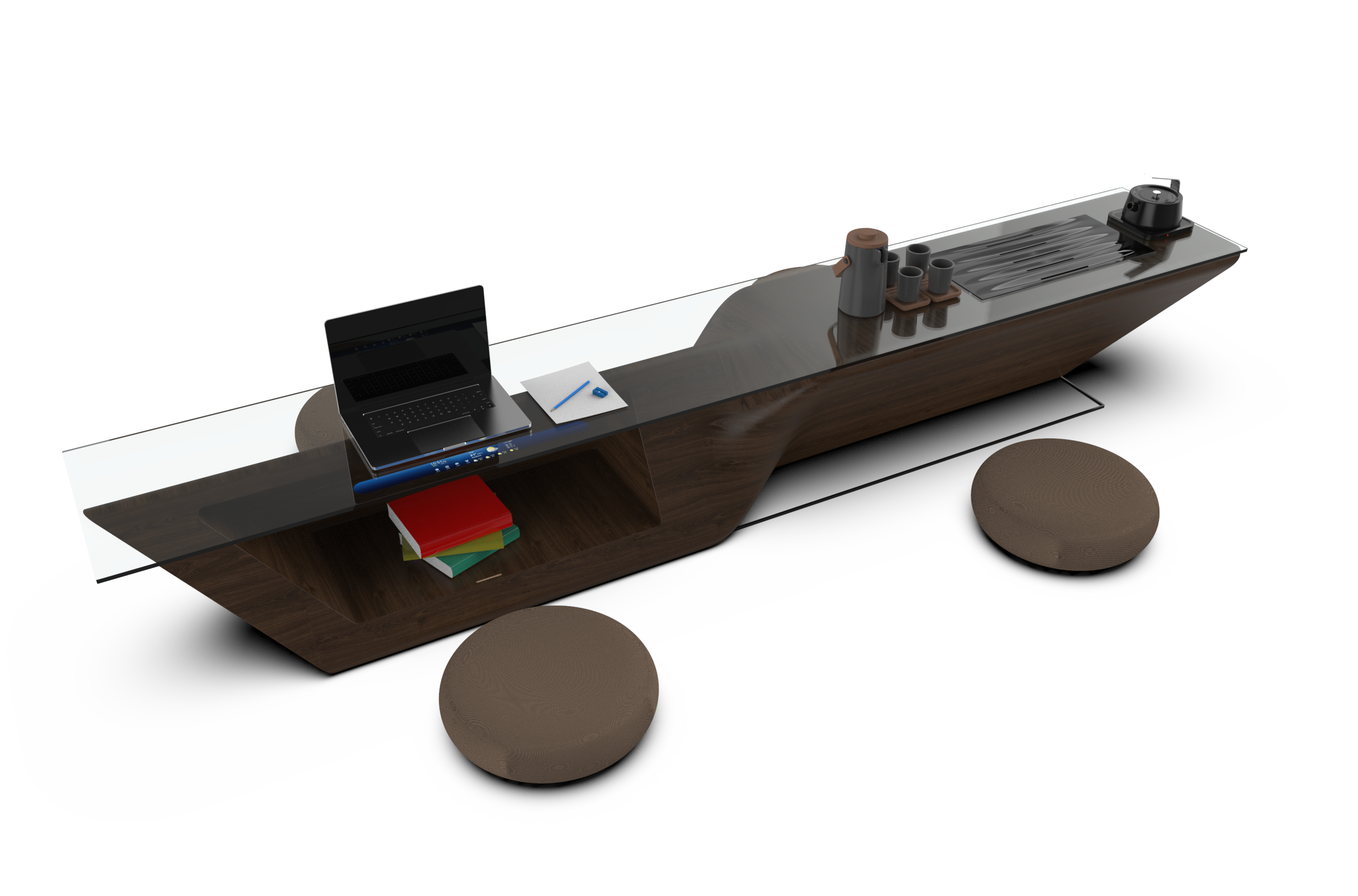 tea table，wood，modelling，