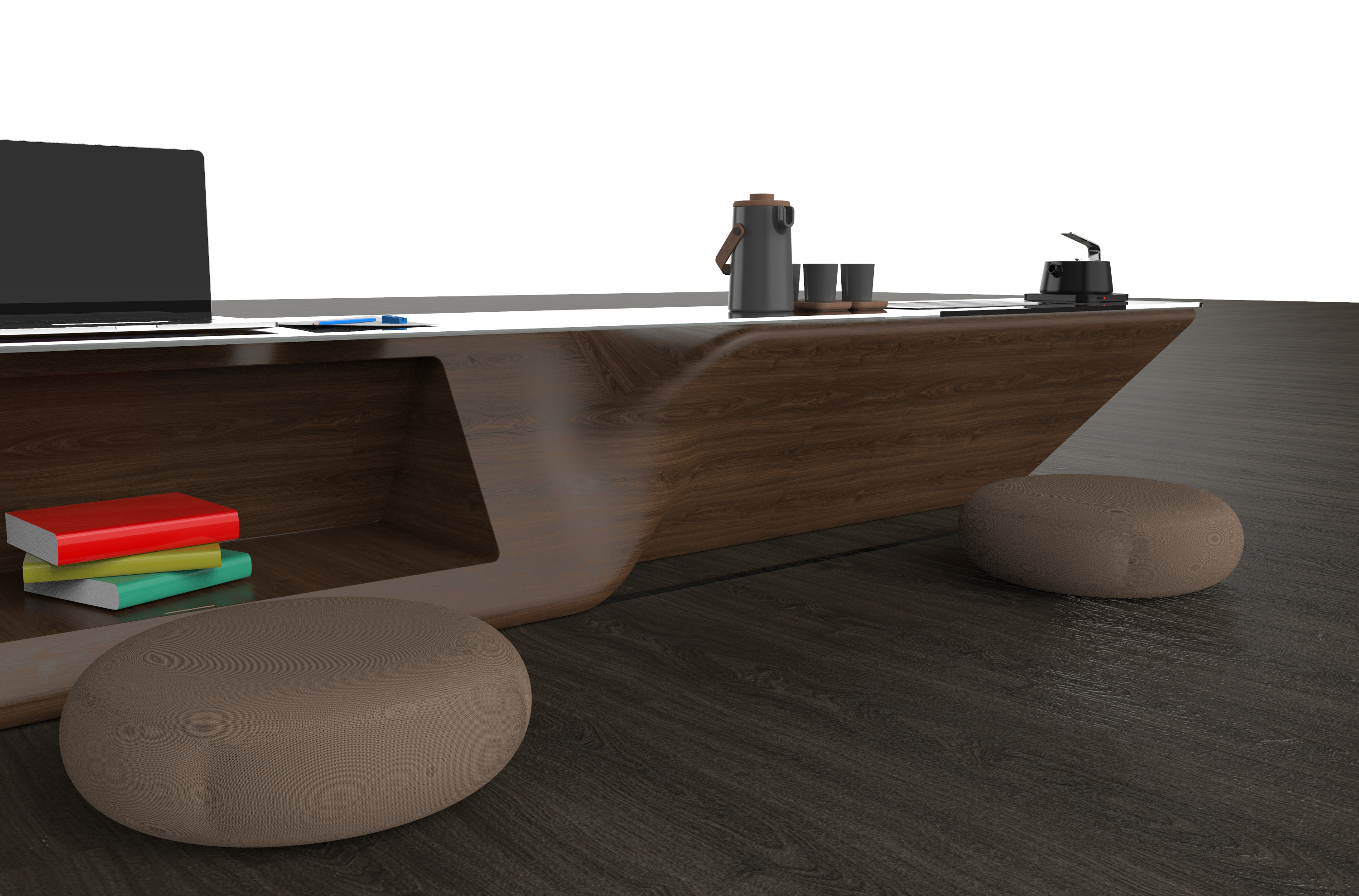 tea table，wood，modelling，