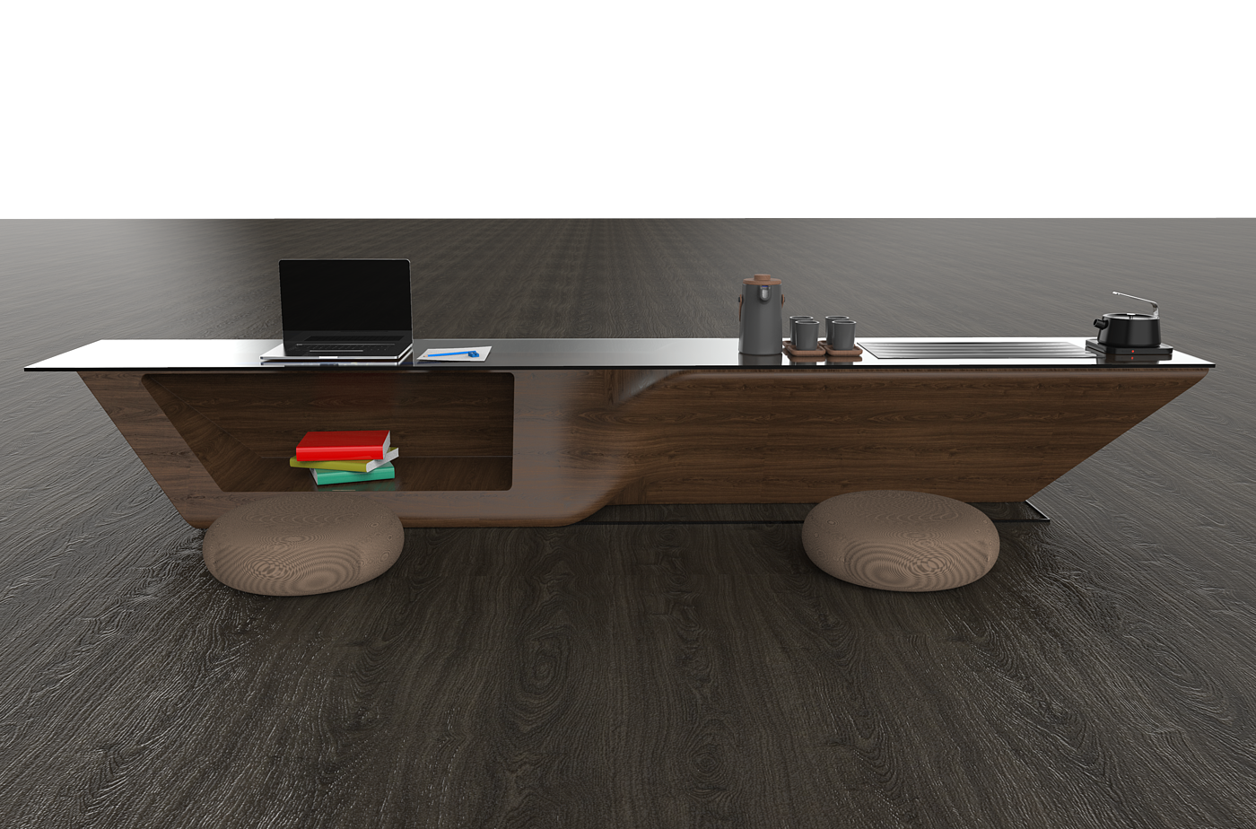tea table，wood，modelling，