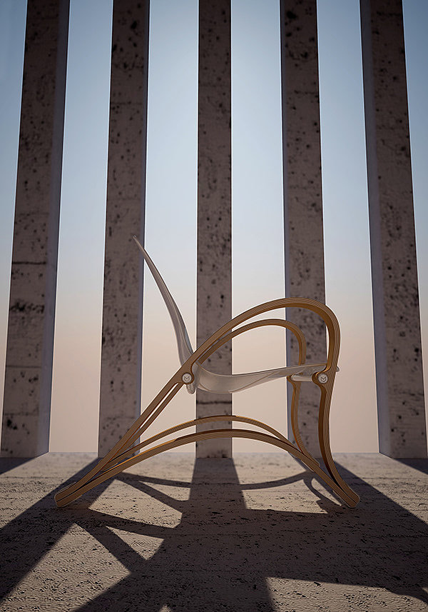 Wave chair，furniture，chair，