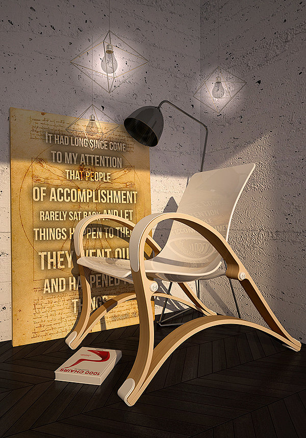 Wave chair，furniture，chair，