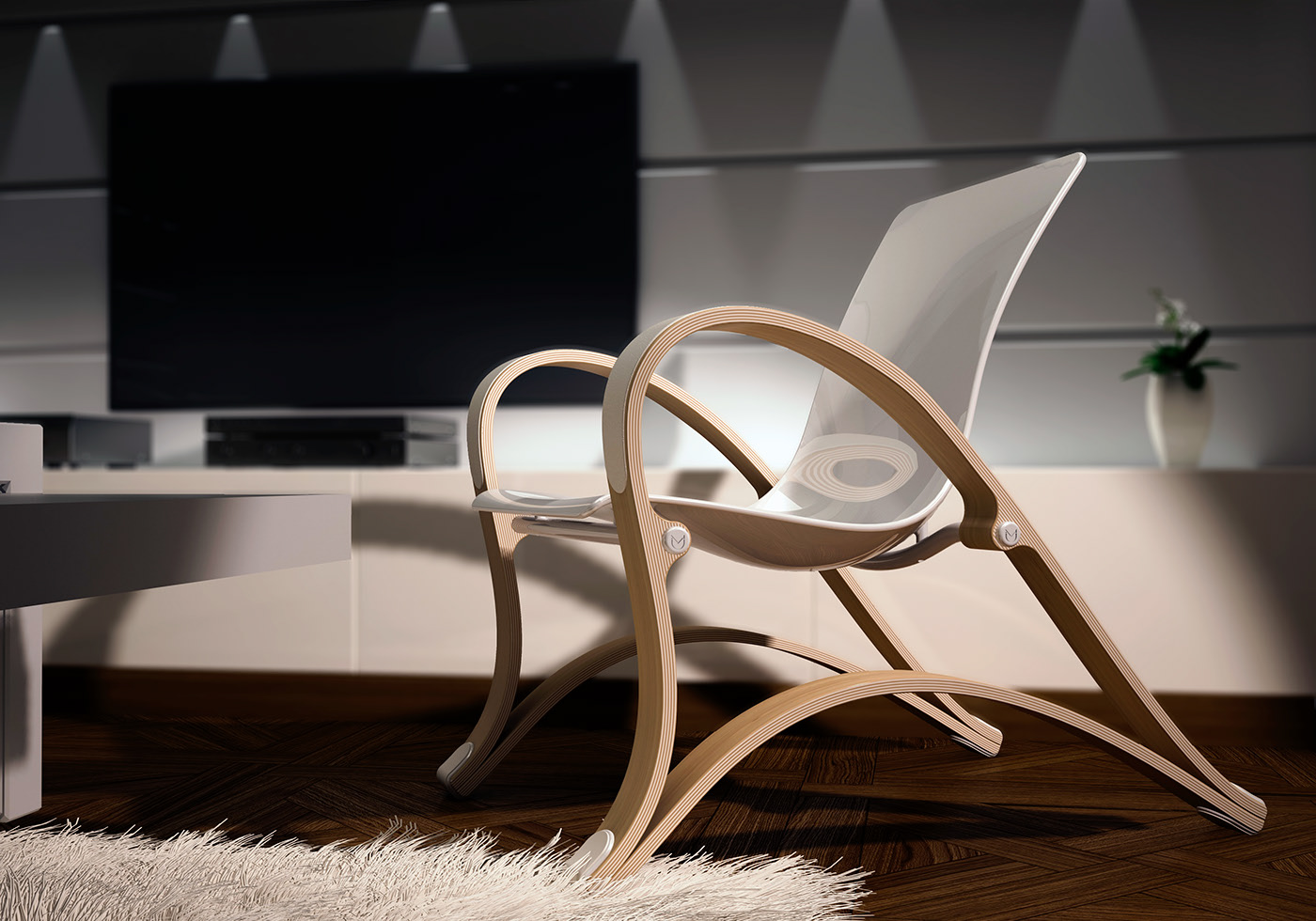 wave chair——优雅的线条,温柔的曲线,这就是波浪椅