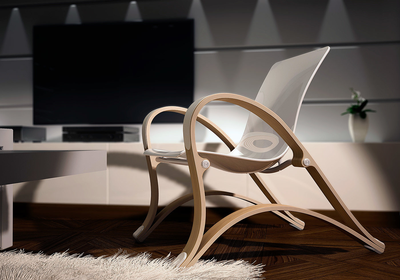 Wave chair，furniture，chair，