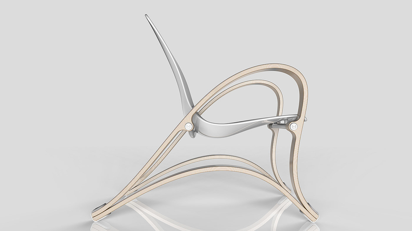 Wave chair，furniture，chair，