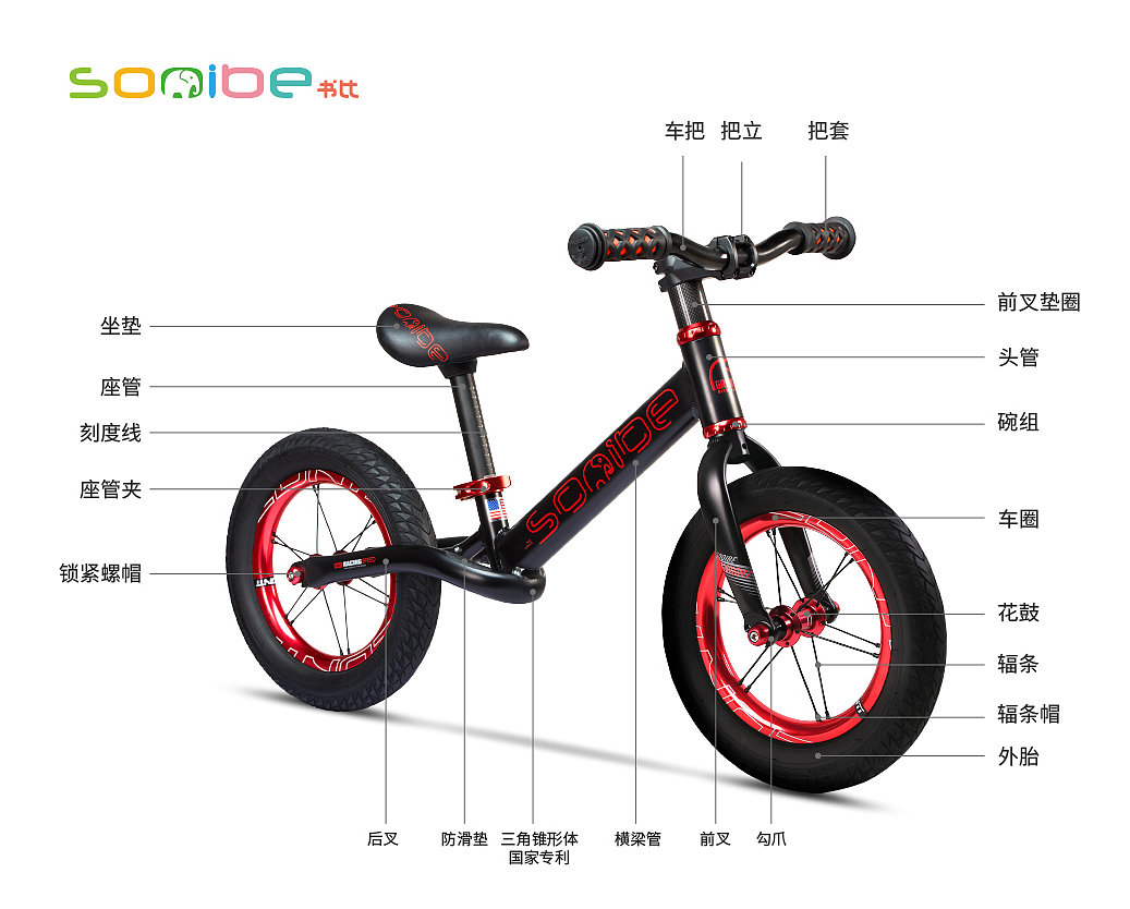 2019红点产品设计大奖，Sooibe，儿童平衡滑步车，reddot，