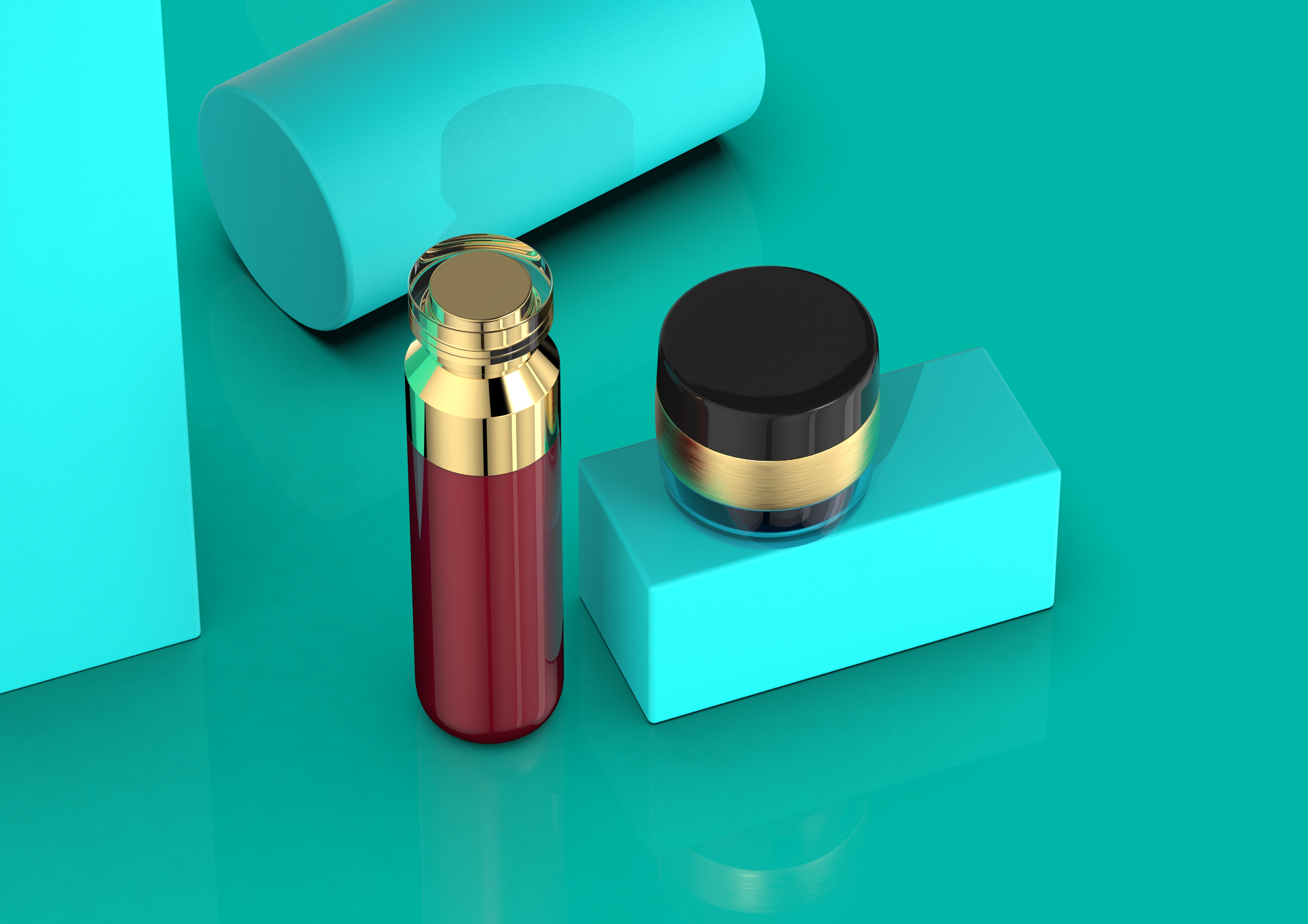 Skin care bottle，Cream bottle，Beauty makeup，