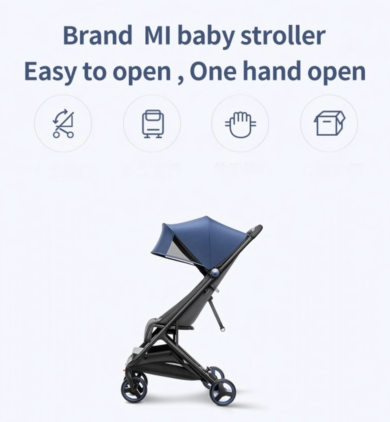 mi foldable baby stroller