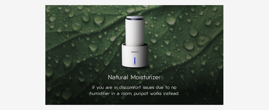 Puripot integrated personal air purifier，