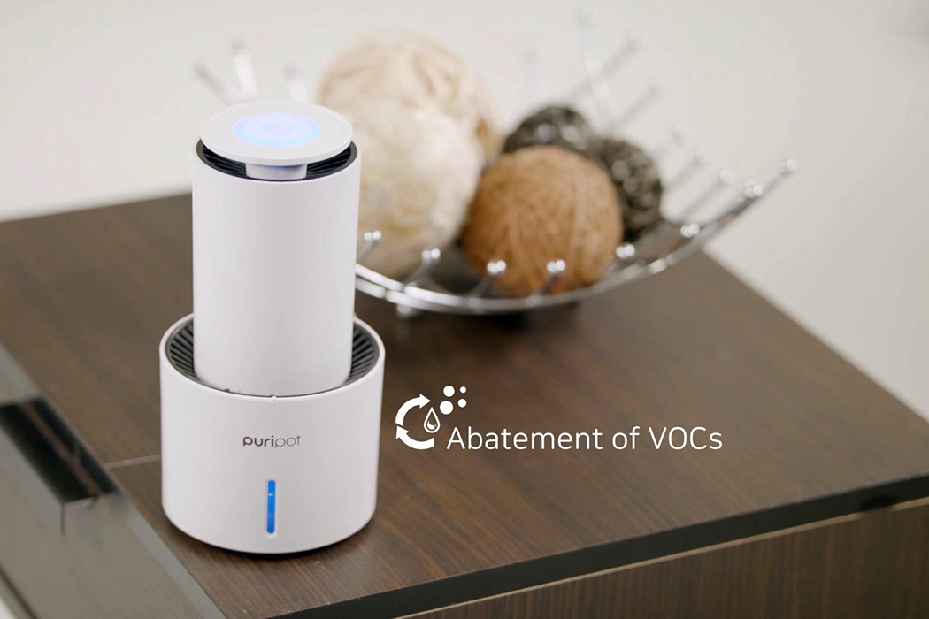 Puripot integrated personal air purifier，