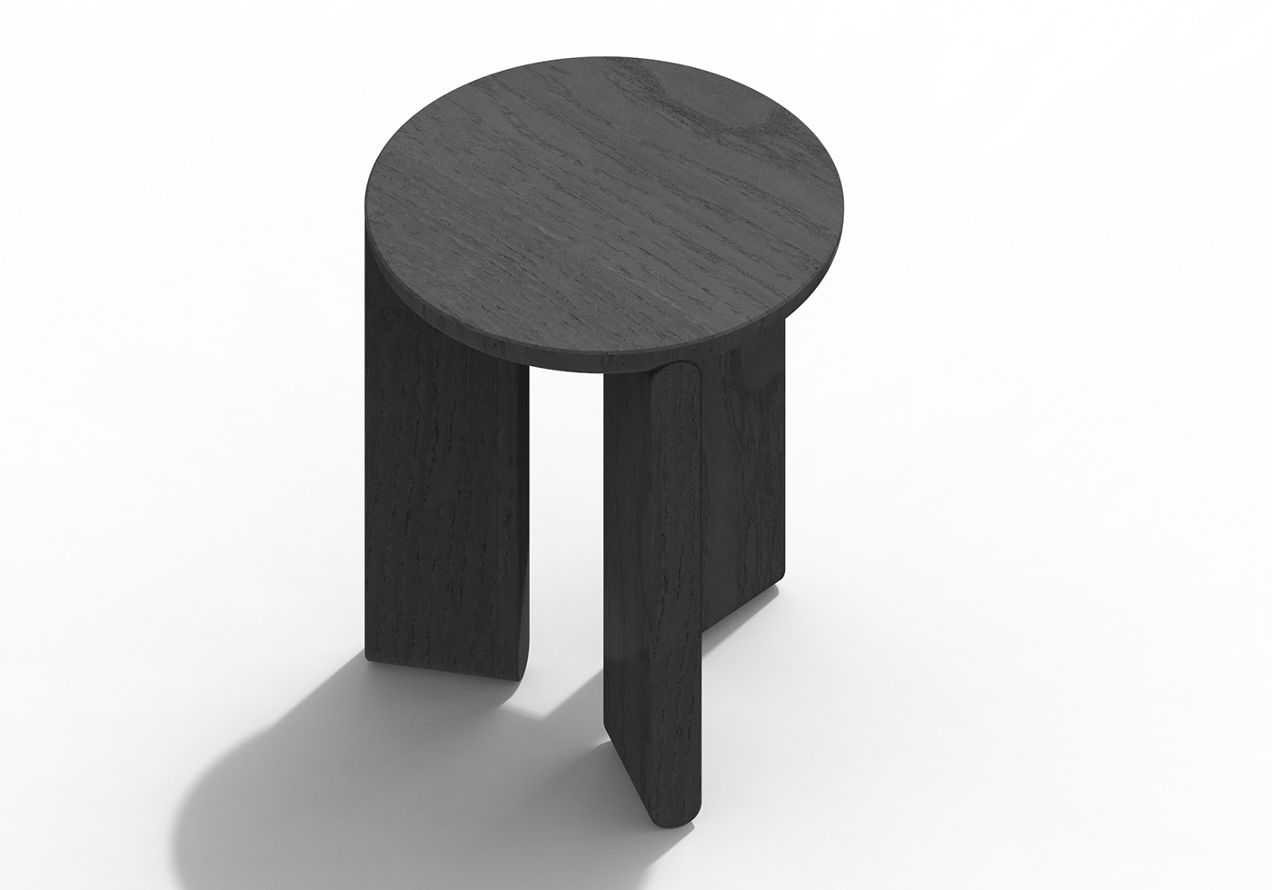 凳子,极简风格,joris bonnesoeu,黑色,原木色