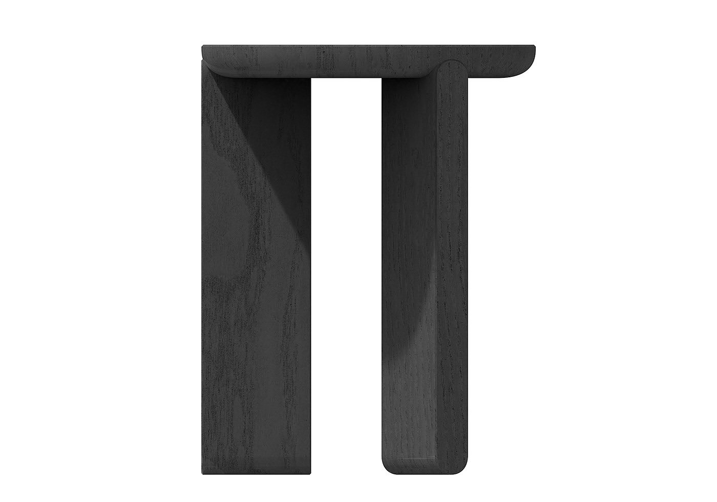 凳子，极简风格，Joris Bonnesoeu，黑色，原木色，