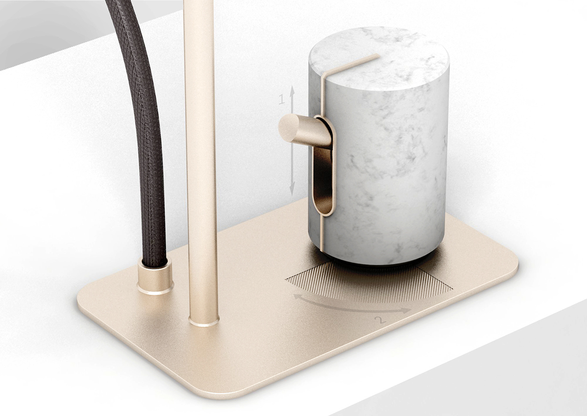 Free rotation，Marble，Metal，unique，Beautiful decoration，