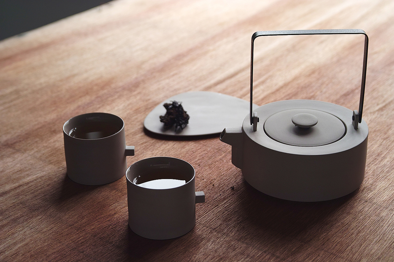 tea set，Square and circle，geometry，