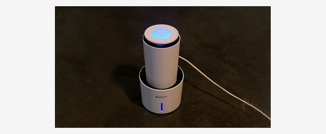 Puripot integrated personal air purifier，