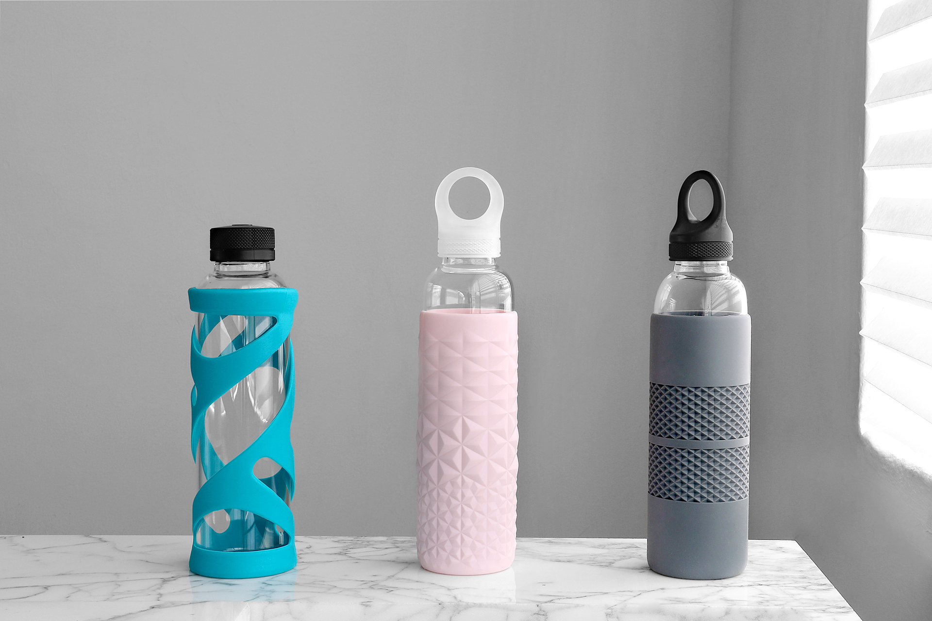 Water bottle，Rubber bottle，Glass bottles，Billy，Glass company Libbey，