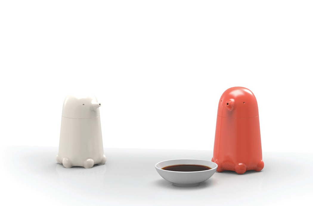 Soy sauce container，Ceramic container，Sipyeong Lee，Jungbin Oh，Kitchen seasoning container，