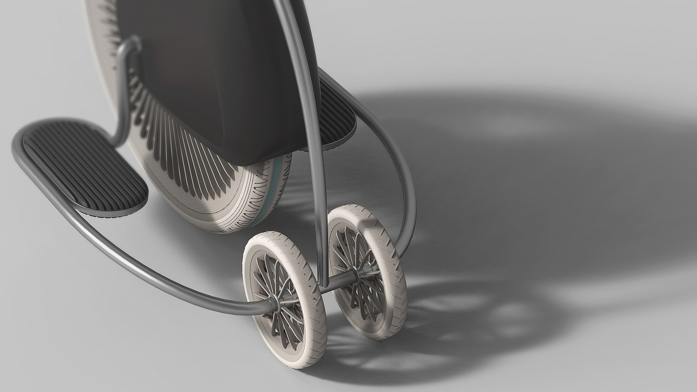Retro，suit，segway，