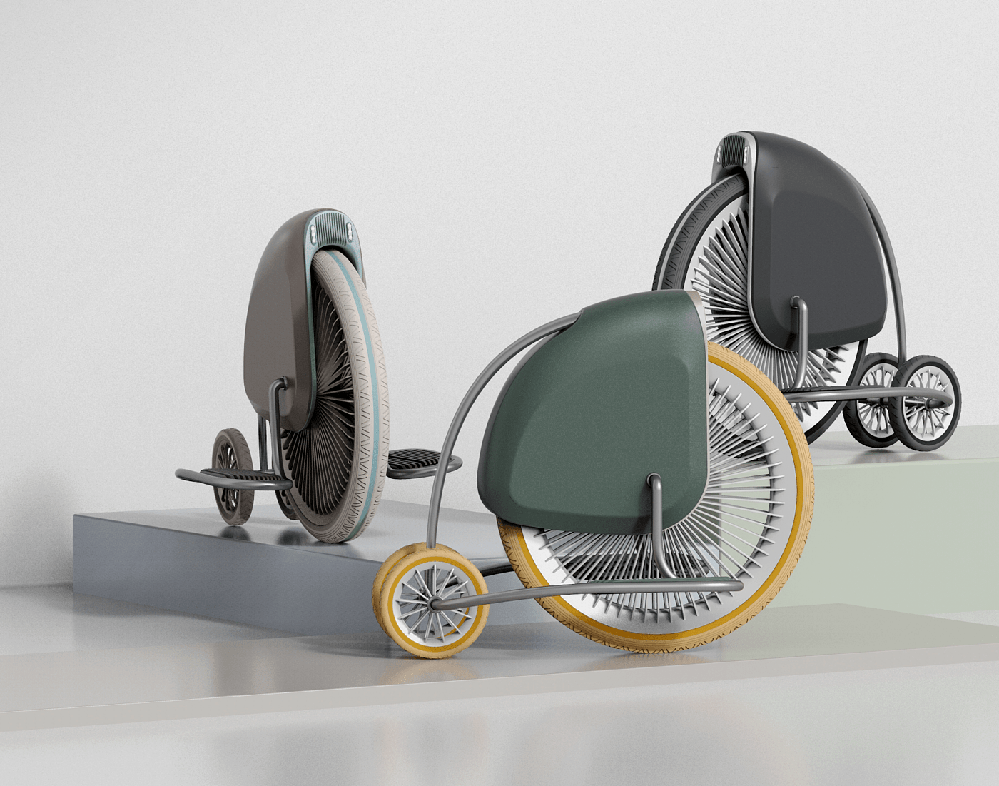 Retro，suit，segway，