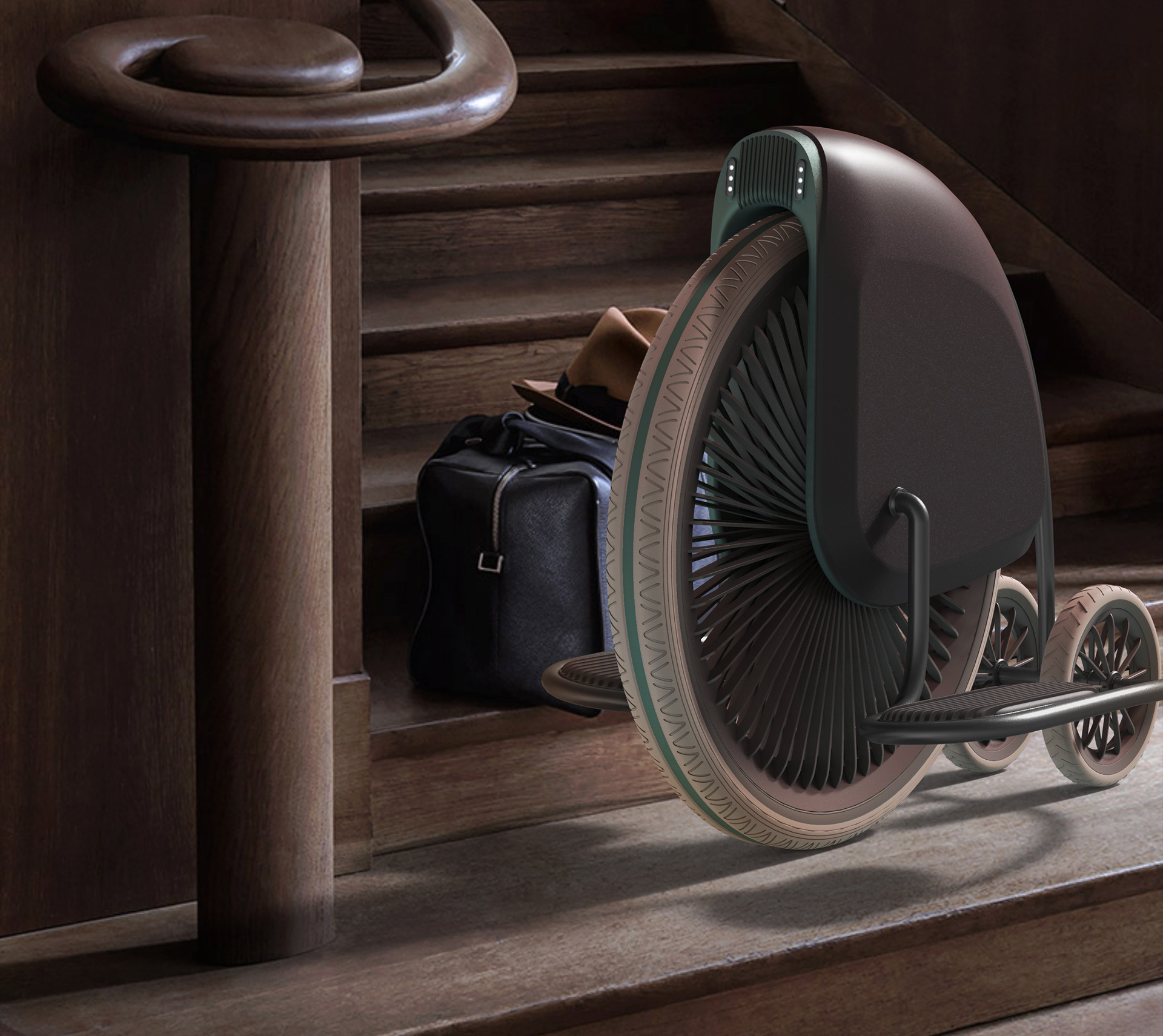 Retro，suit，segway，