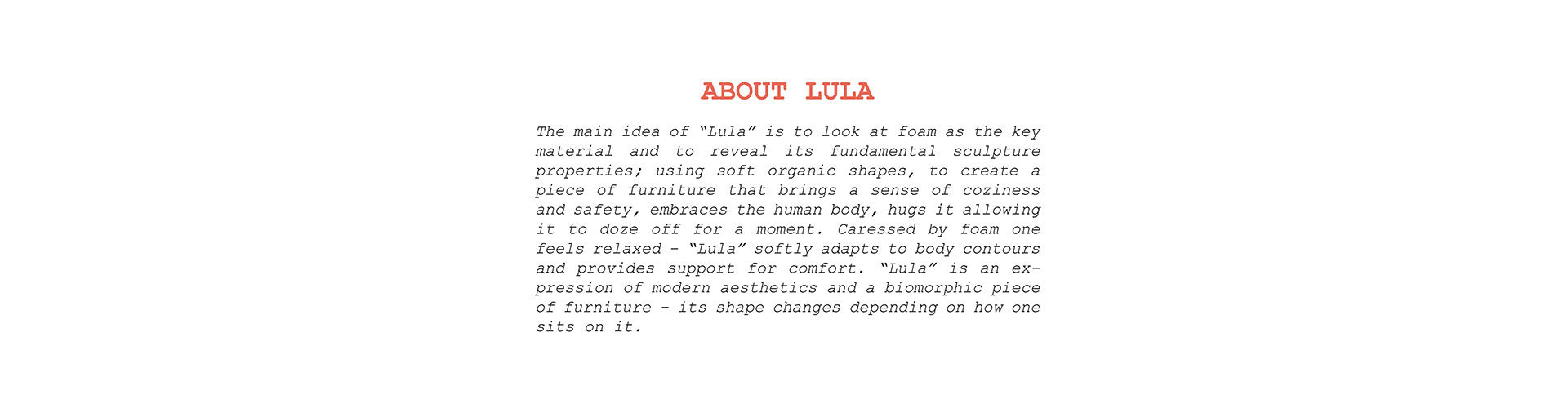 ULAR，deck chair，biology，esthetics，