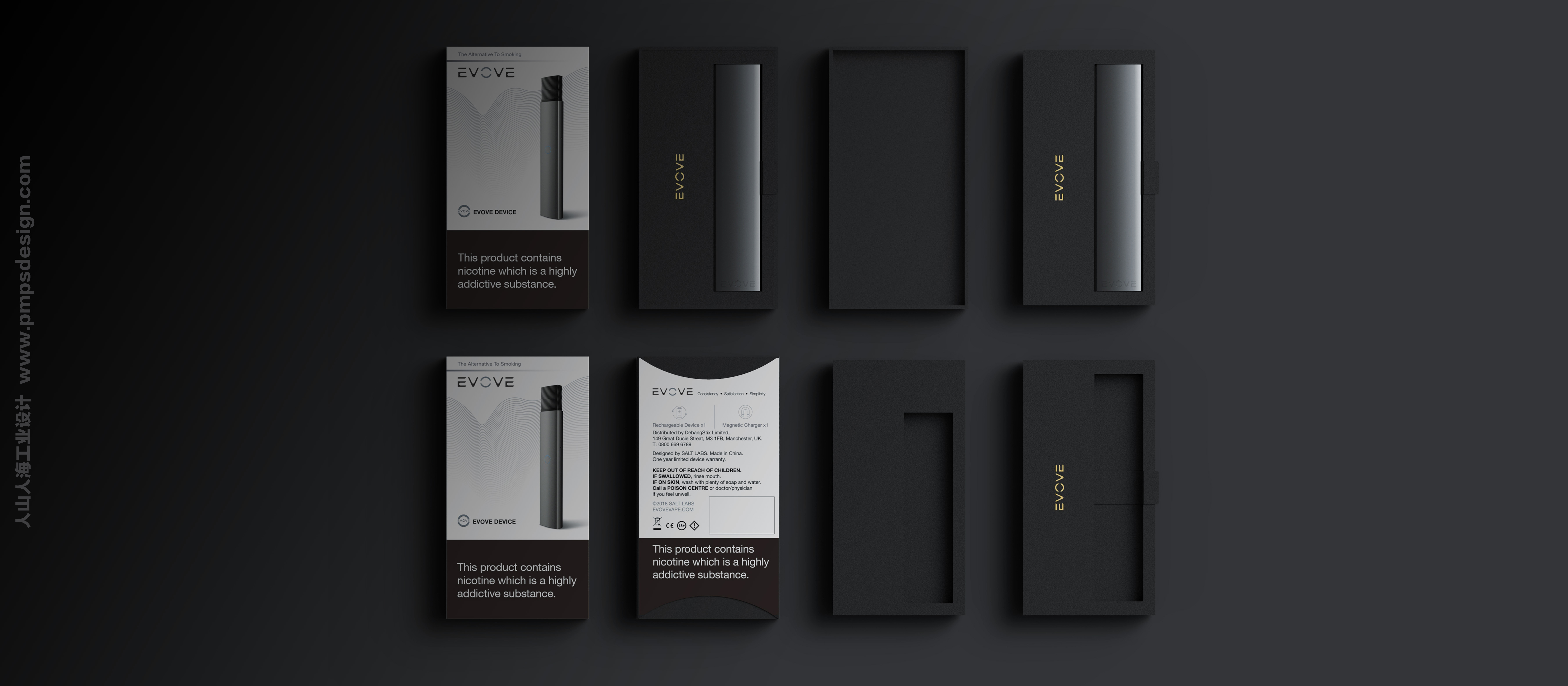 EVOVE-VAPE，PMPS-DESIGN，Consumer experience design，EVOVE，packing design，Human mountain and sea of people industrial design，