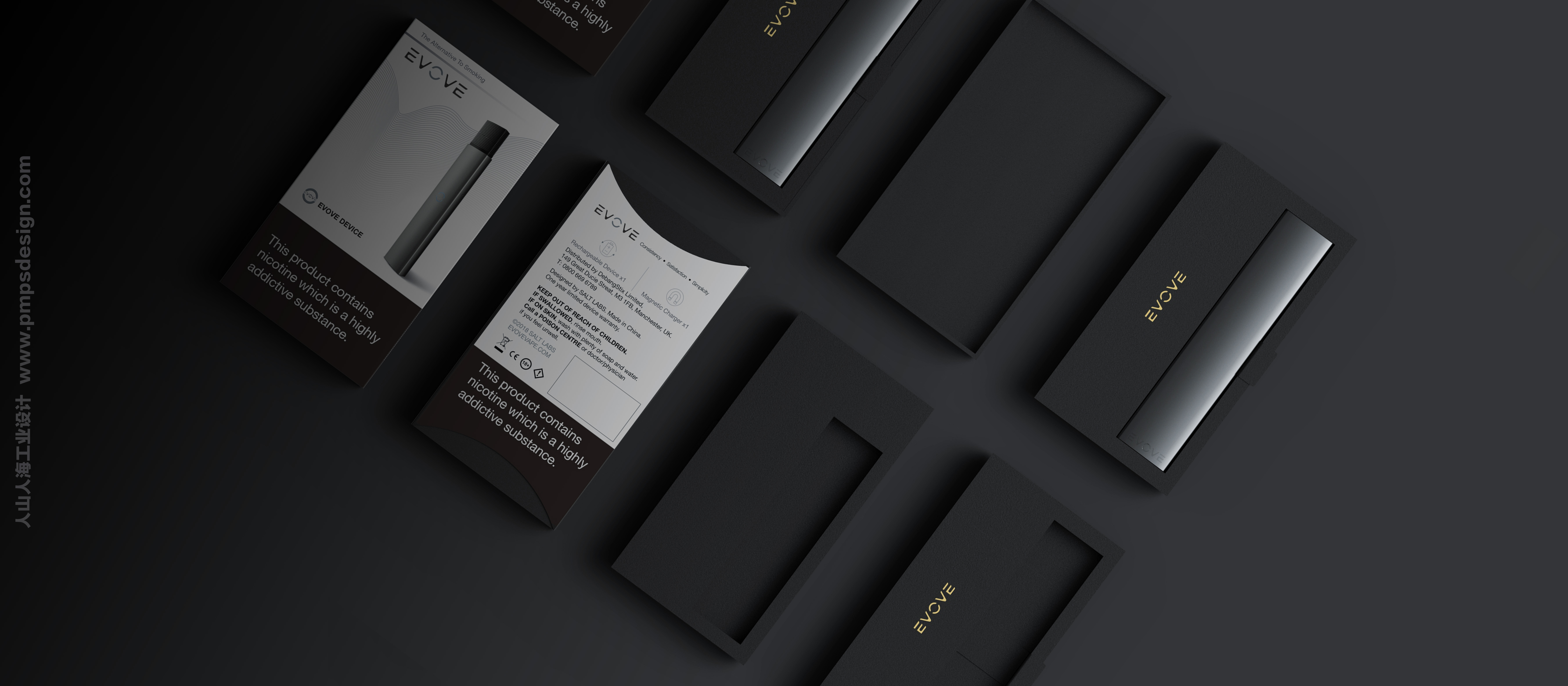 EVOVE-VAPE，PMPS-DESIGN，Consumer experience design，EVOVE，packing design，Human mountain and sea of people industrial design，