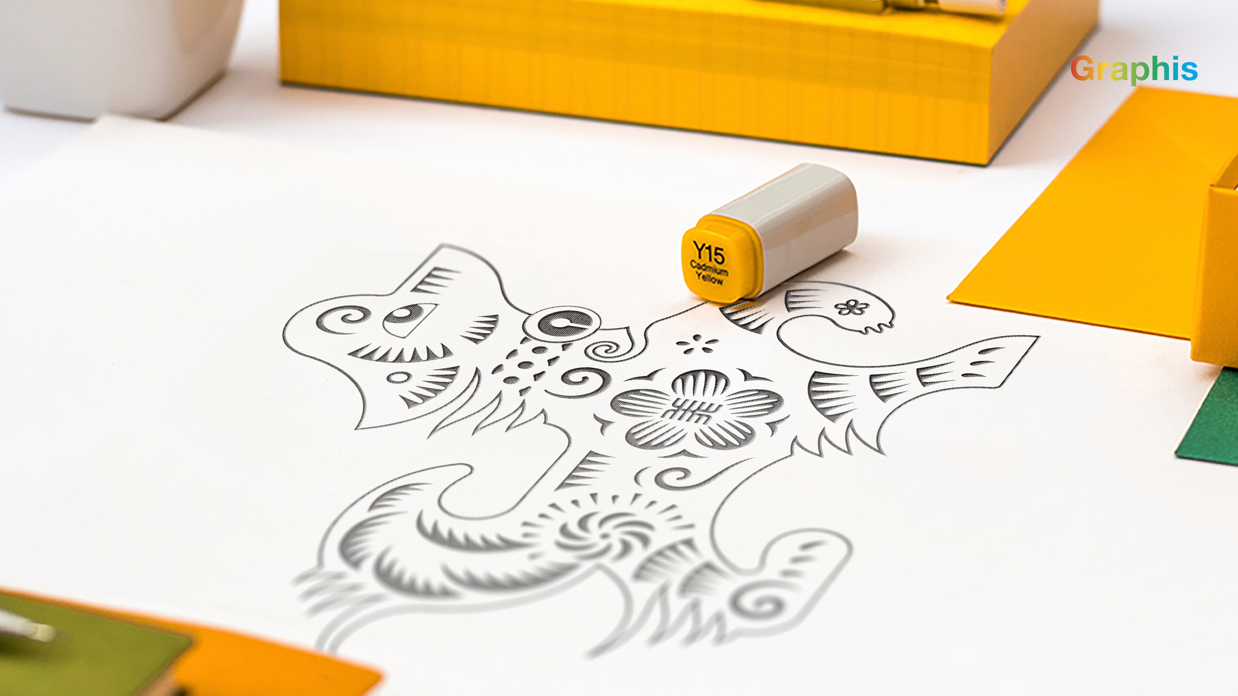 Postage Stampes ，Year of the dog Zodiac，Cultural and creative products，graphic design ，Illustration design，Chinese style design，