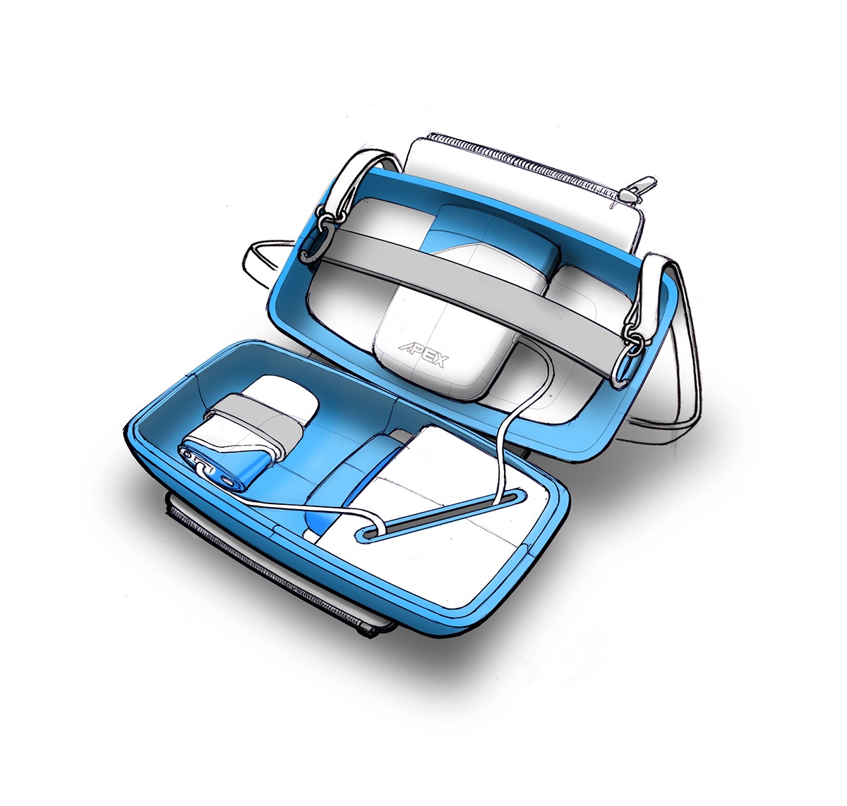 product design，Hand drawn，Sketches & Photoshop，