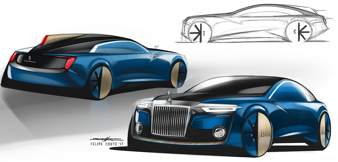 Automobile design，Hand drawn，Sketchin' 247，