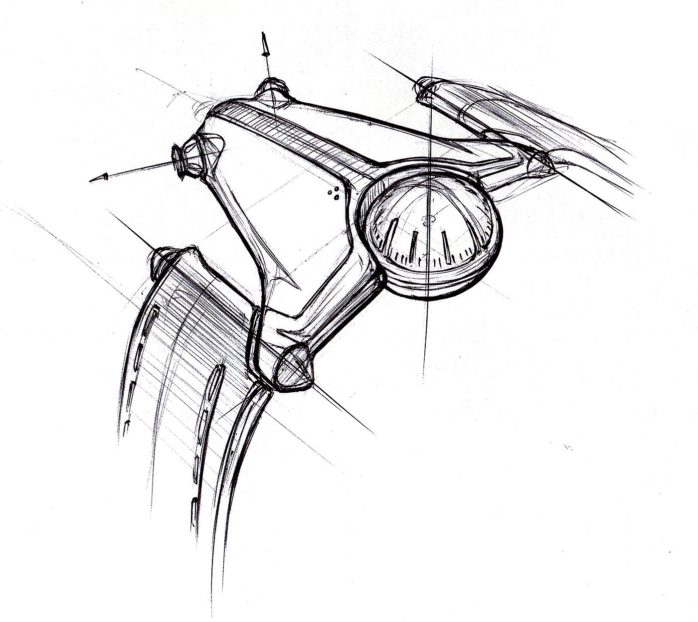 产品设计，线稿，手表，手绘，
