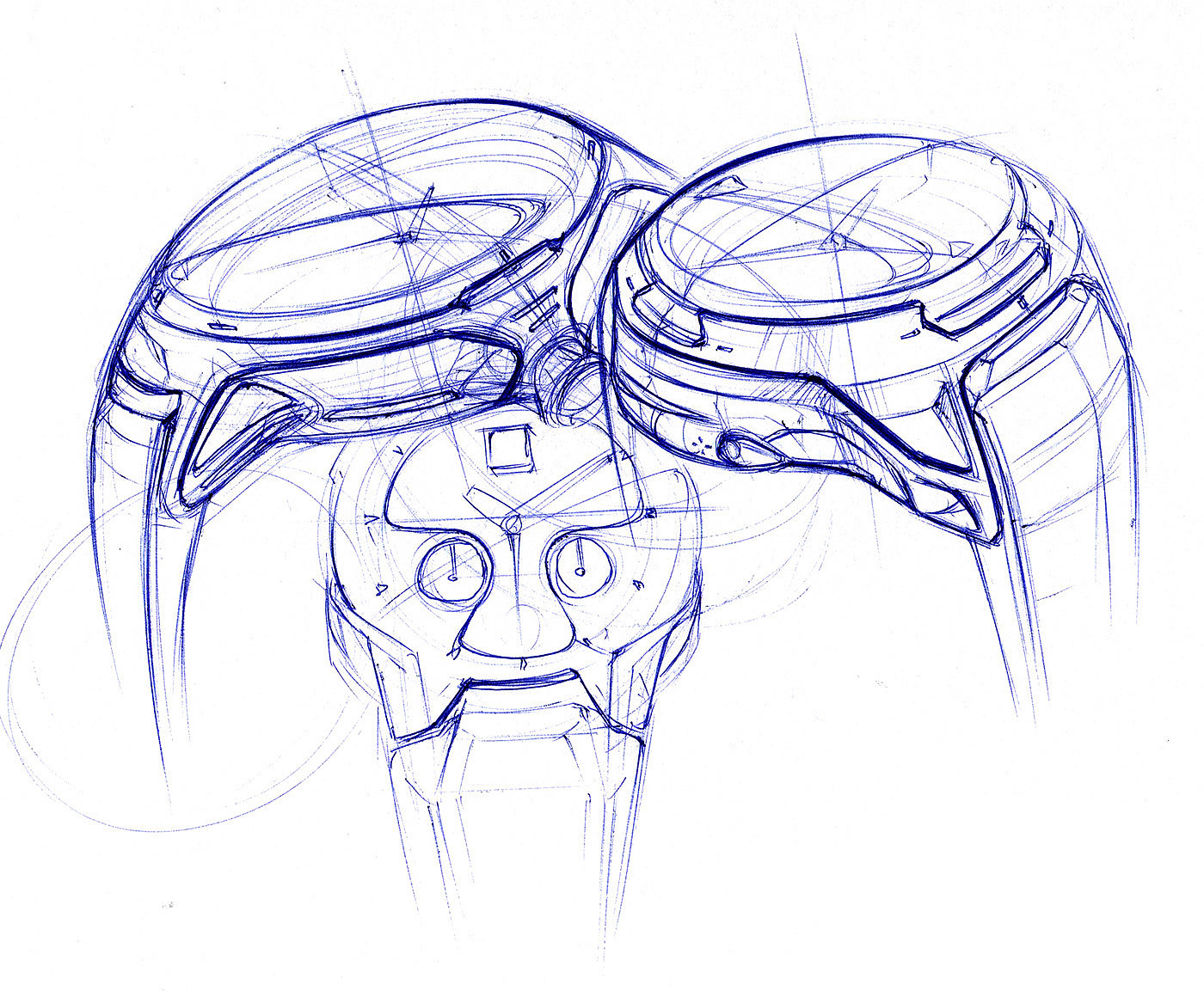 product design，Line，Wrist watch，Hand drawn，