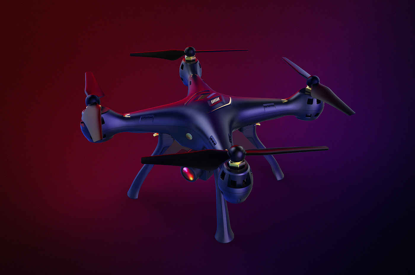 UAV，remote controlled aircraft，Render，Amazon，product design，