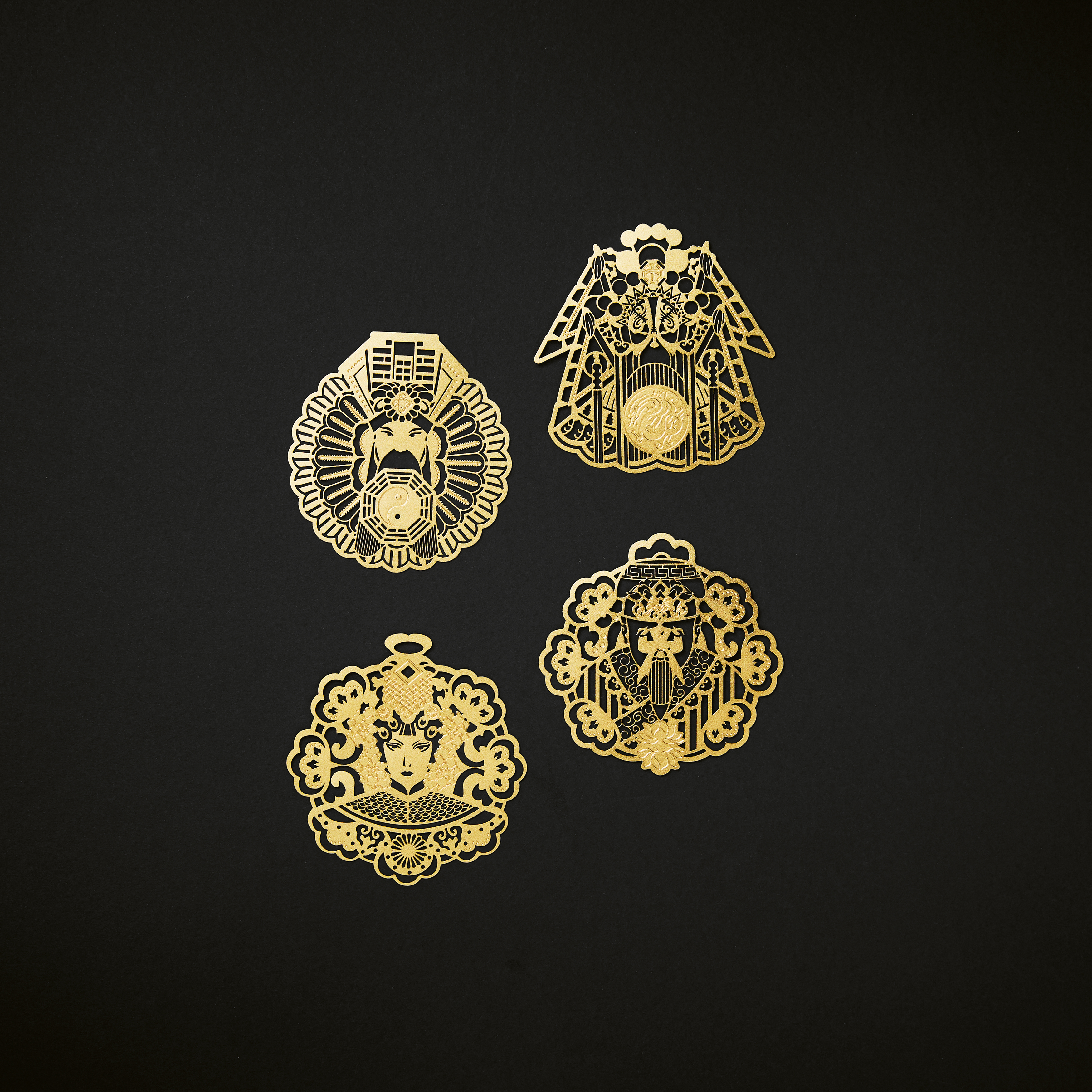 Copper gold system，Metal，reddot，2019 red dot product design award，Stationery，Beijing opera，bookmark，M＆G，