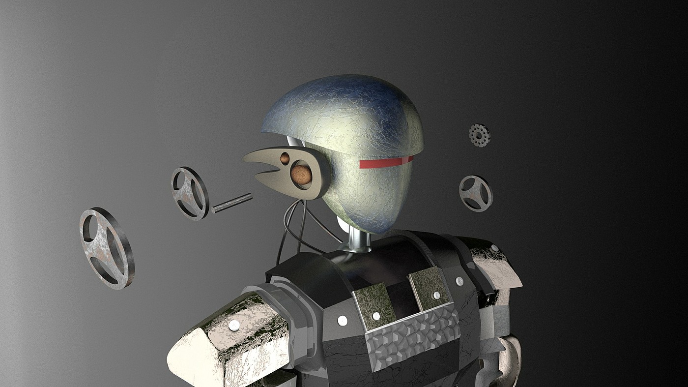 robot，modeling，Render，