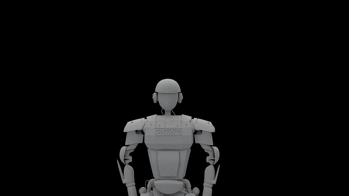 robot，modeling，Render，