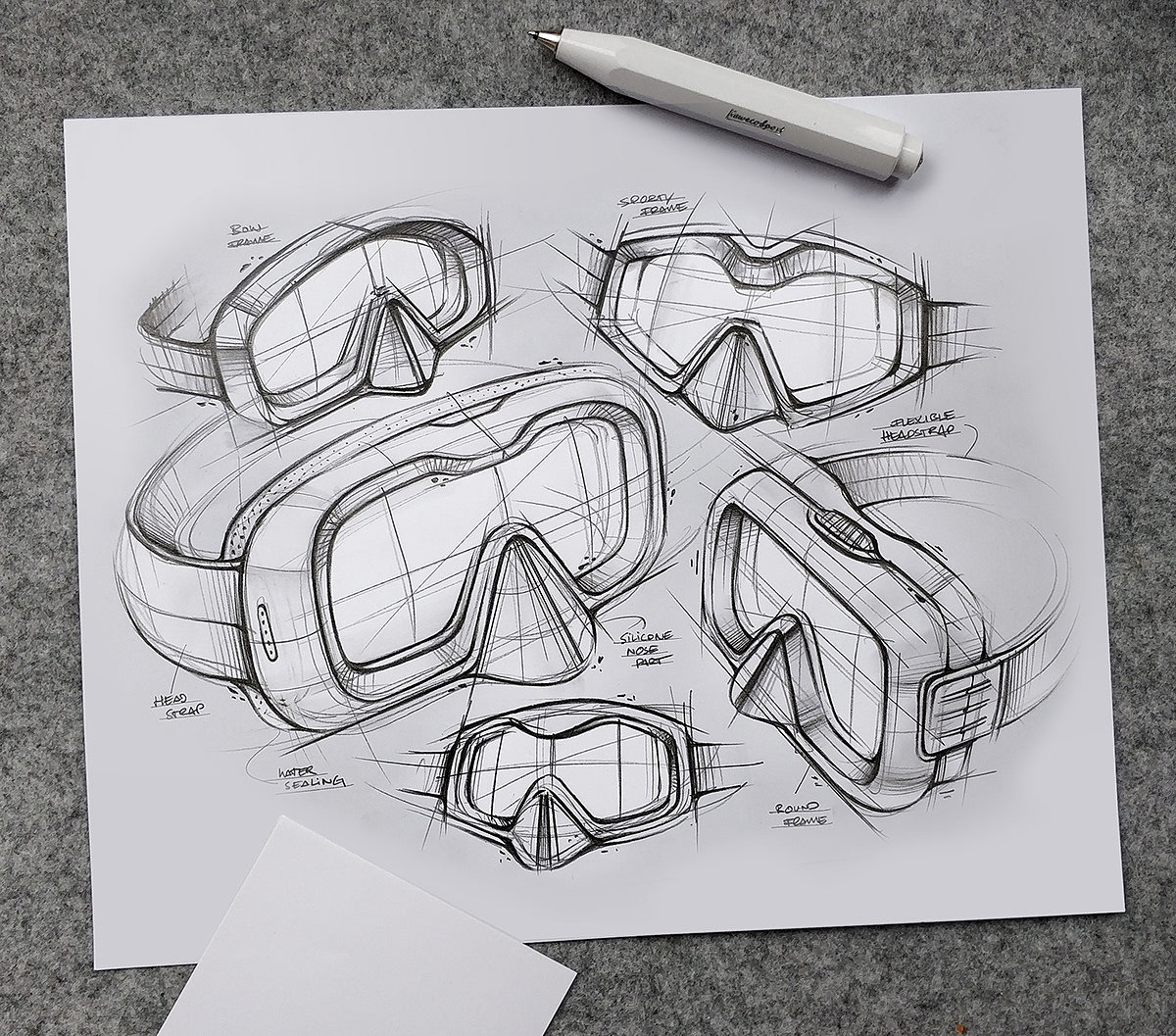 Hand drawn，