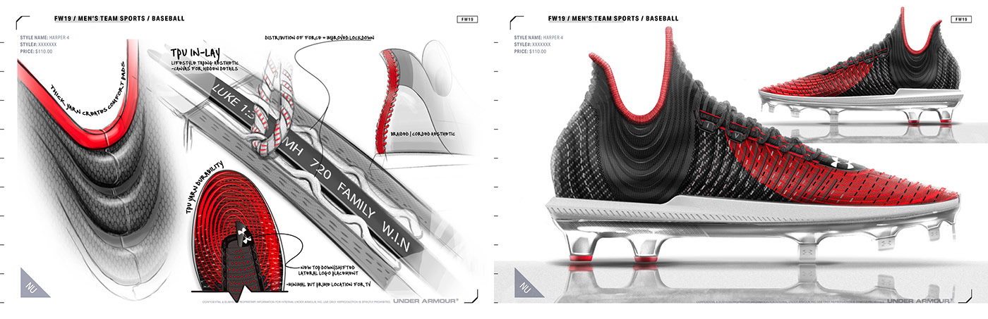 Cleat and Turf，Harper 4，sneakers，Under Armour，