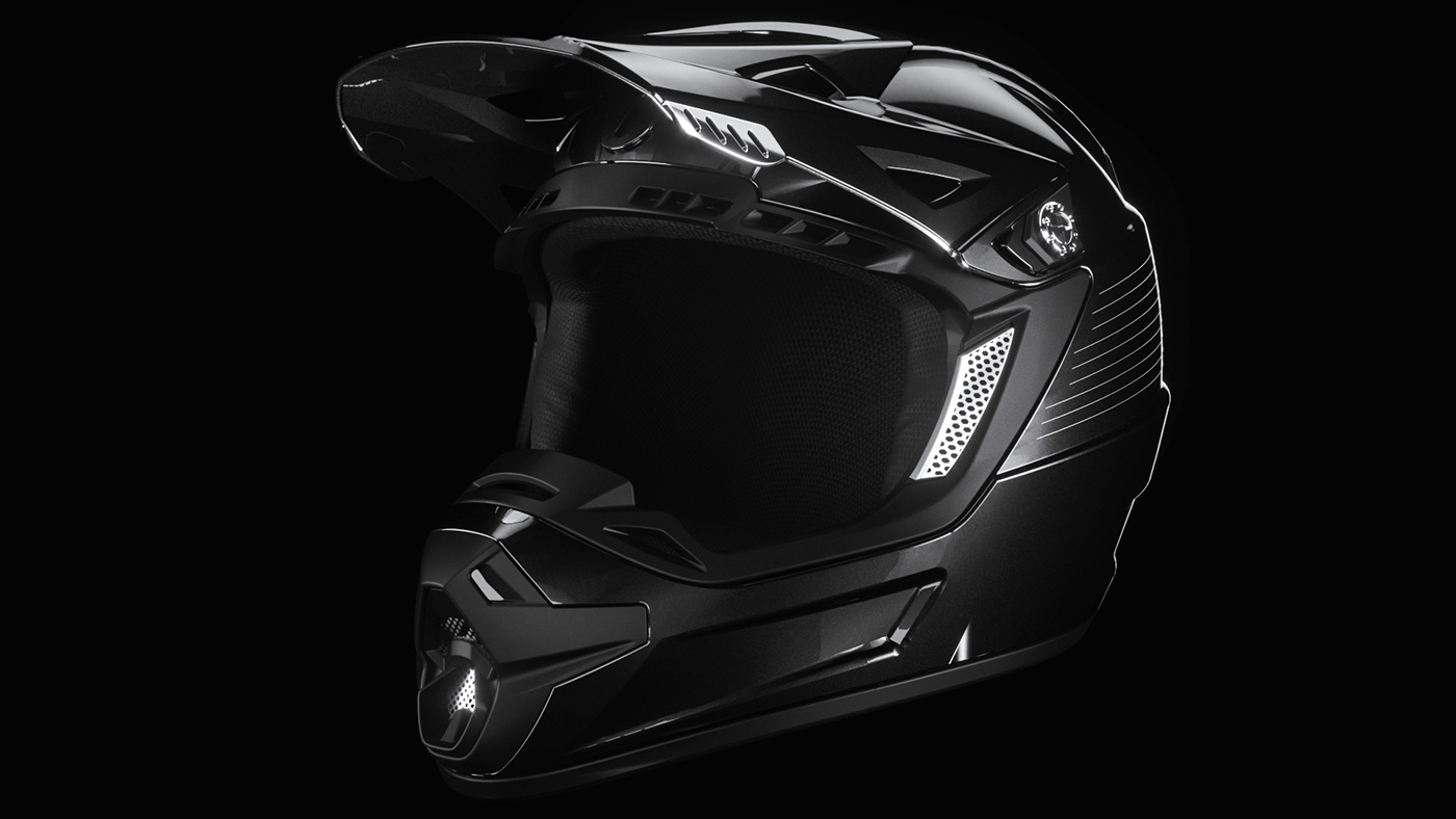 black，Helmet，Motocross helmet，