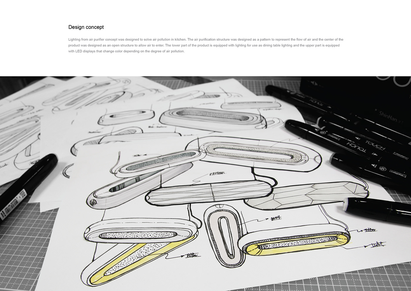 Range hood，Lamp design，AIRFLOW，