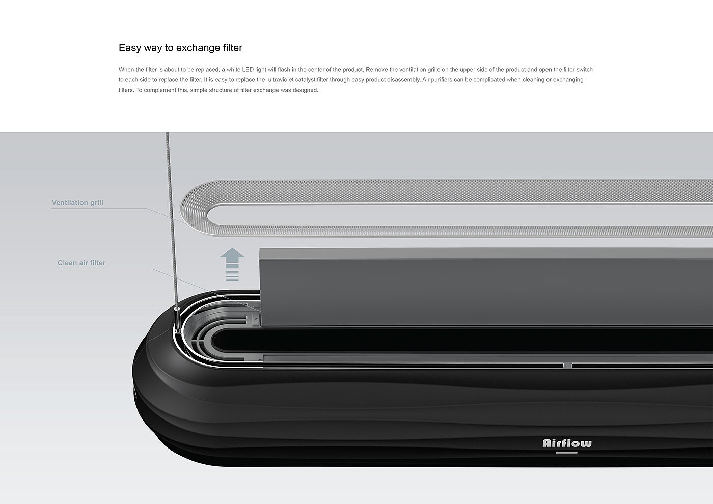 Range hood，Lamp design，AIRFLOW，