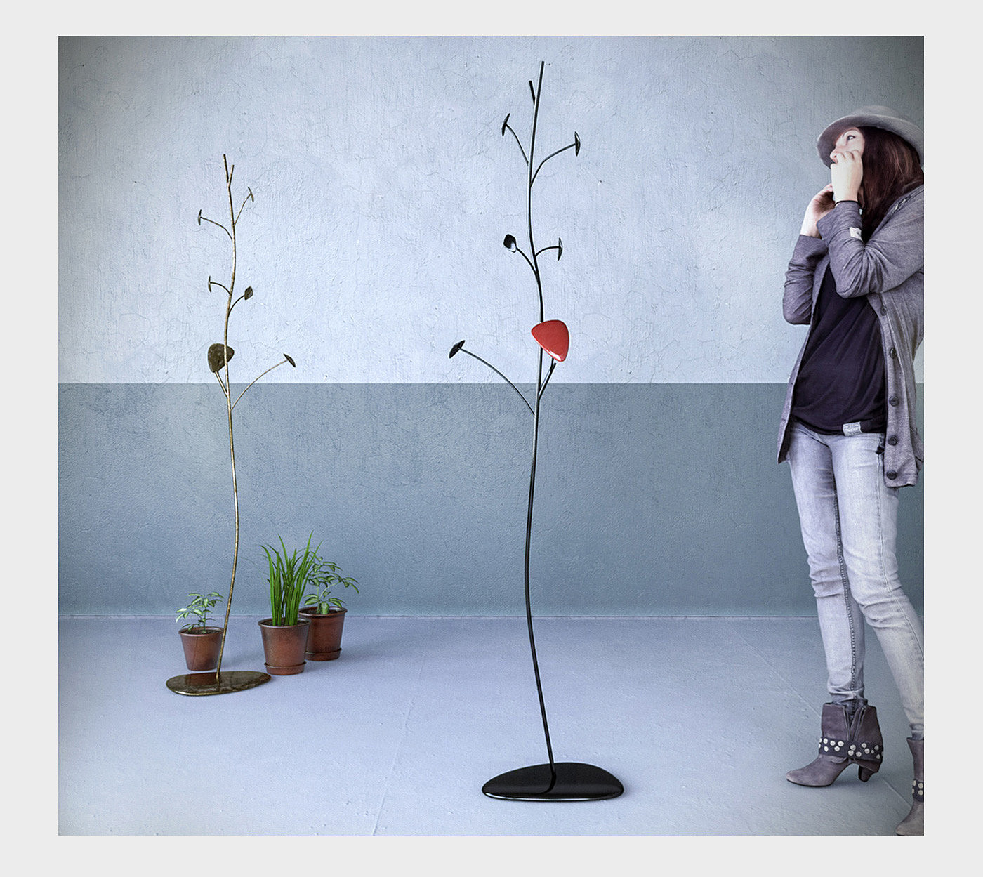 Home Furnishing，Metal，coat hanger，Simplicity，originality，