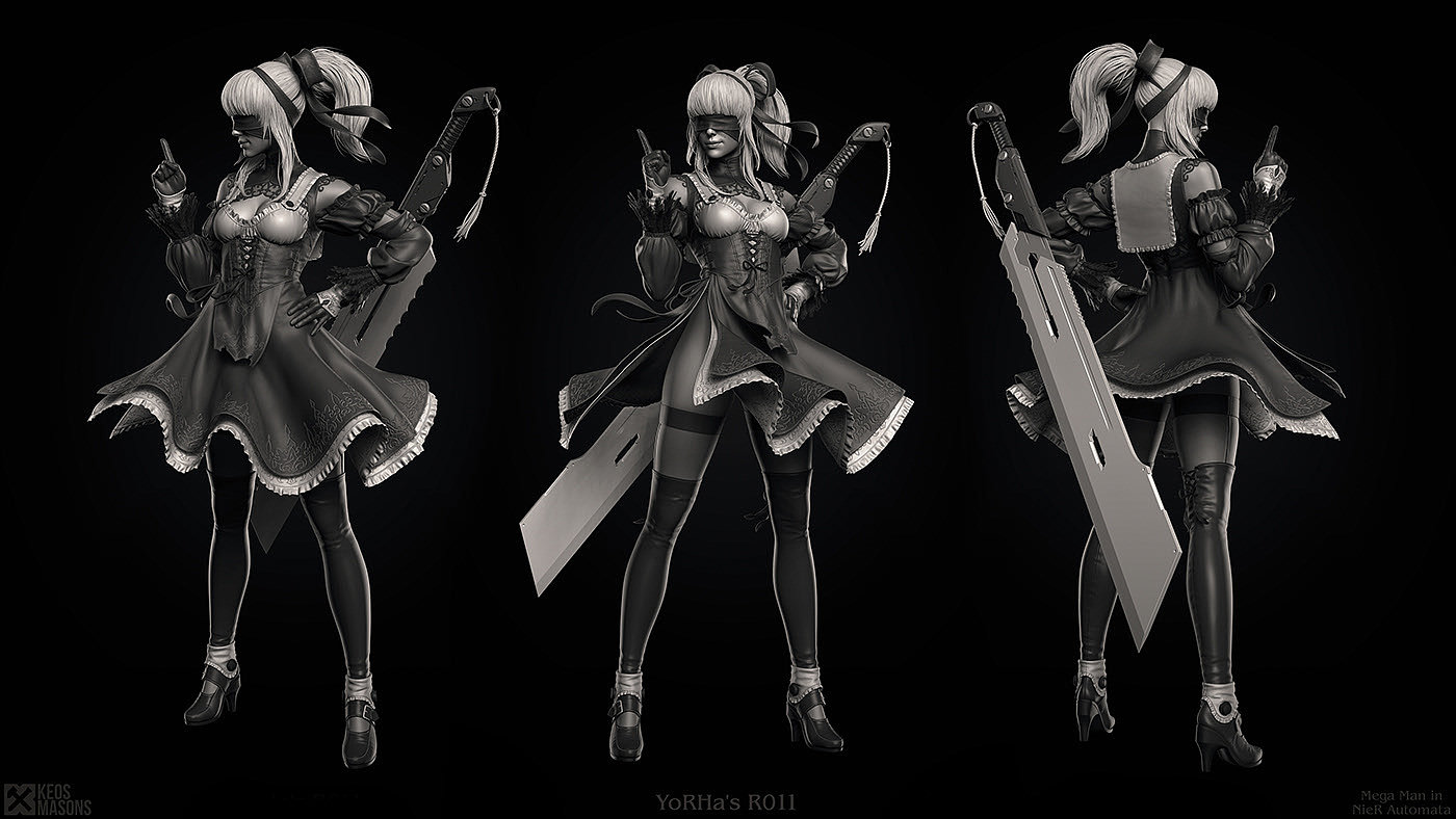 create，Design，girl，Garage Kit，