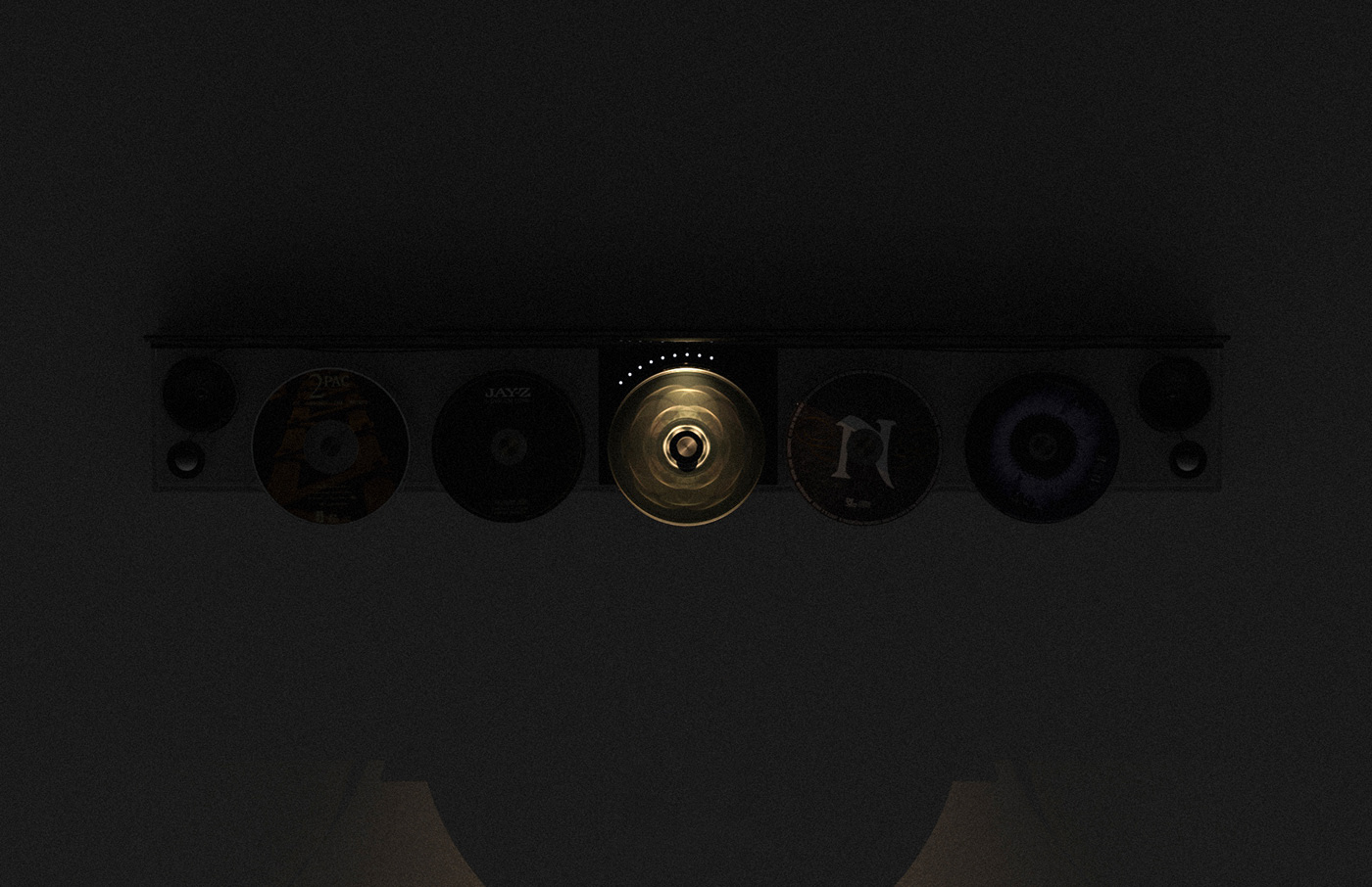 transparent，Glass，music，CD player，