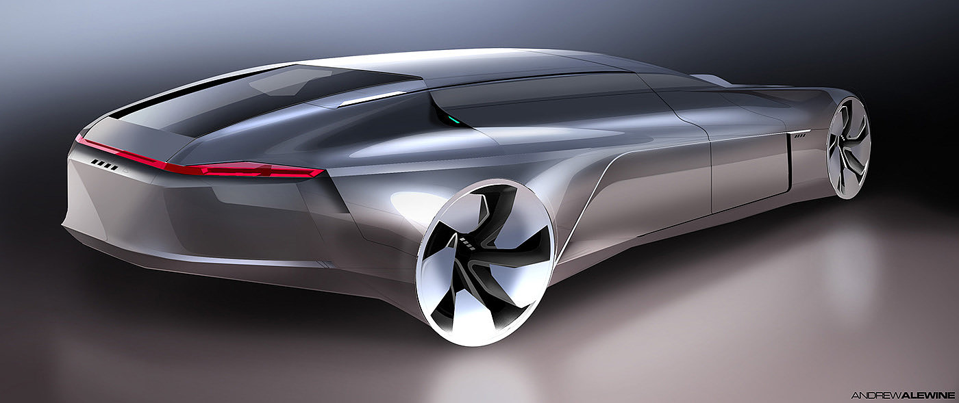 Alewine，design sketch，vehicle，