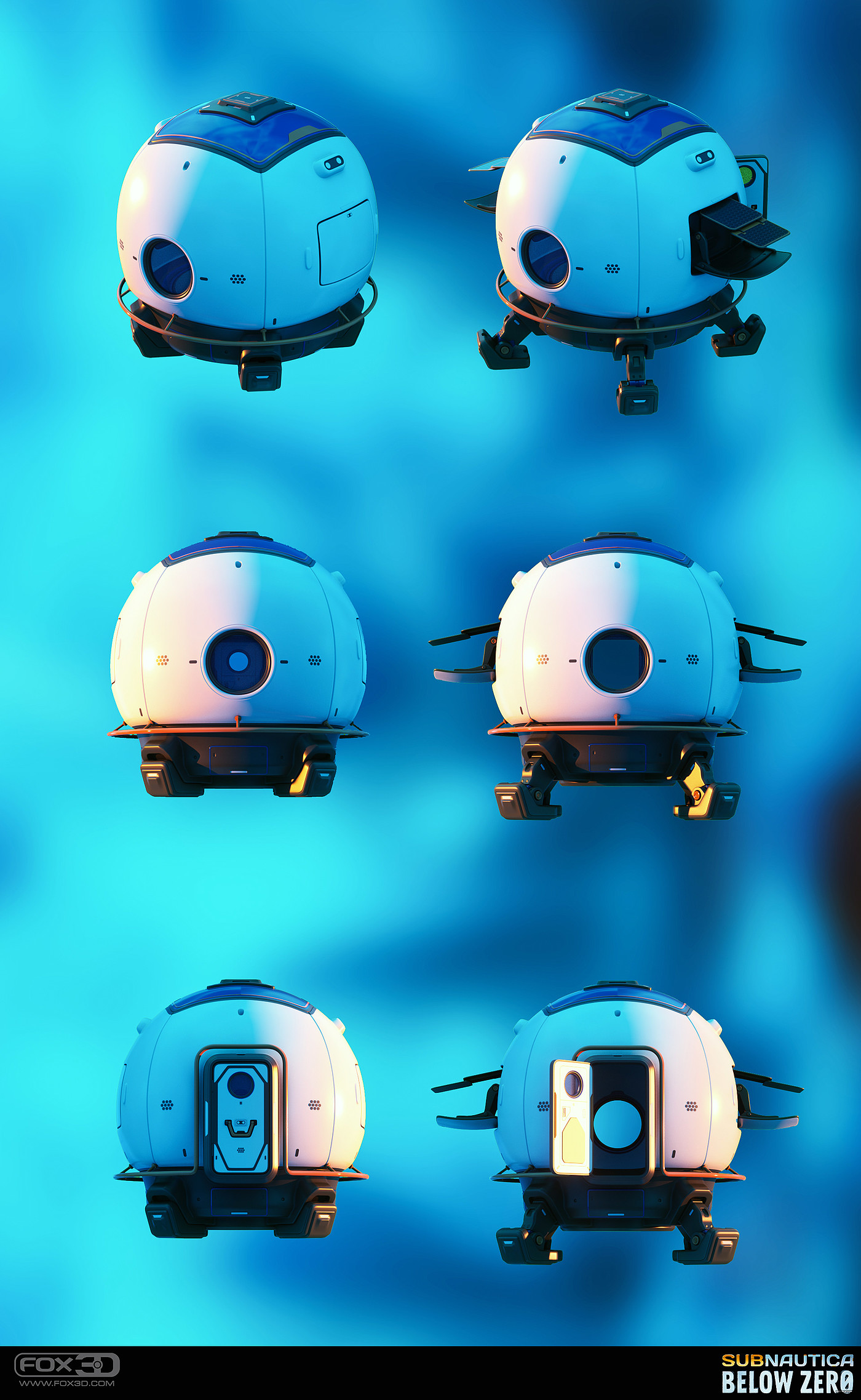game，concept，Submersible，Subnautica Below Zer，