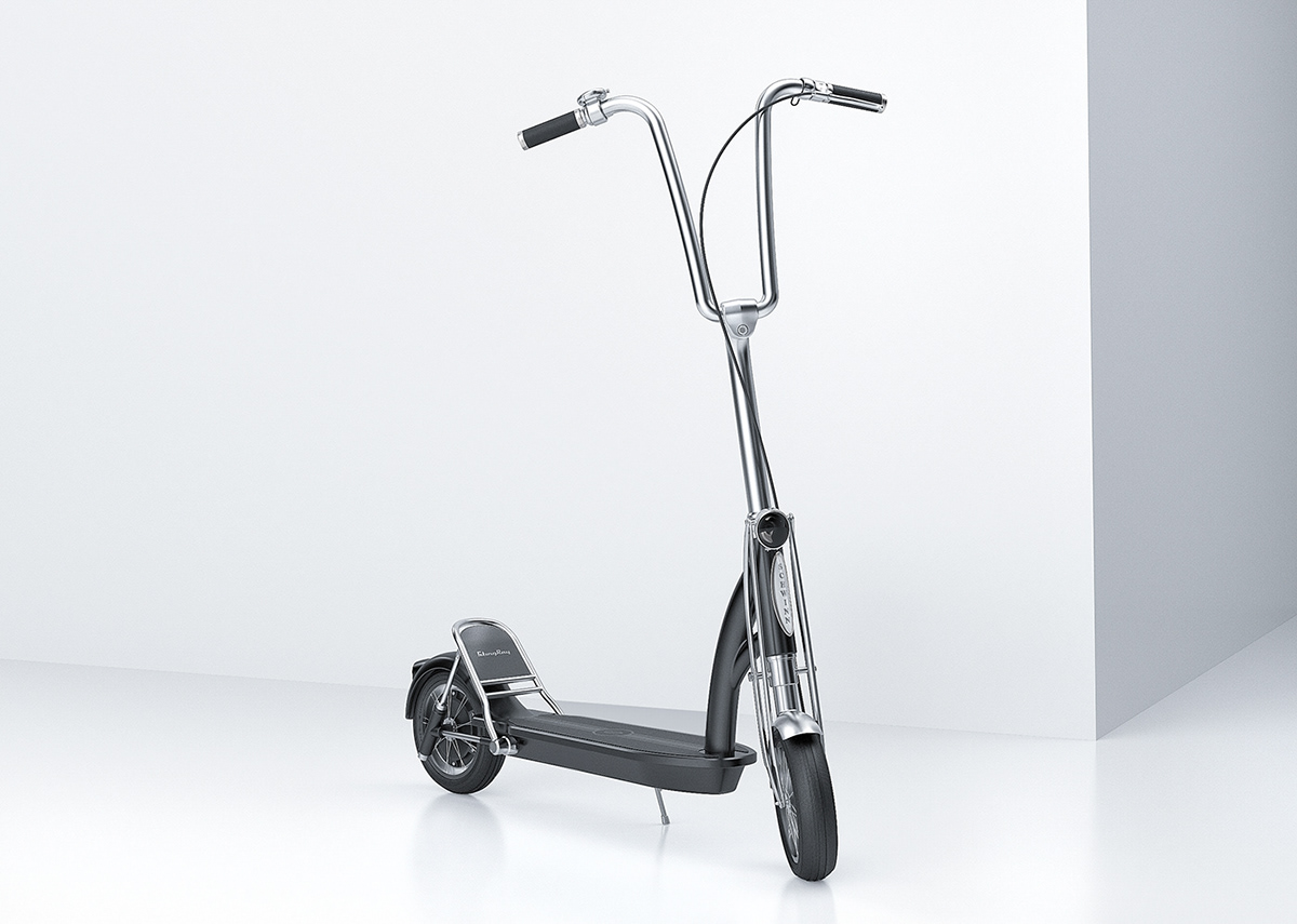 Retro，Scooter，Old School，